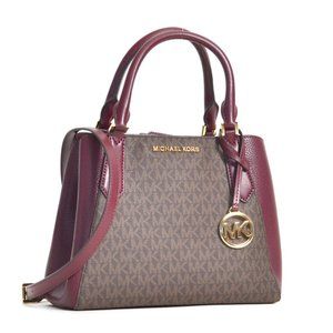 EUC Michael Kors Kimberly Satchel Purse Shoulder Bag with Matching Wallet